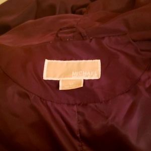 Michael khores woman's spring jacket spring burgandy